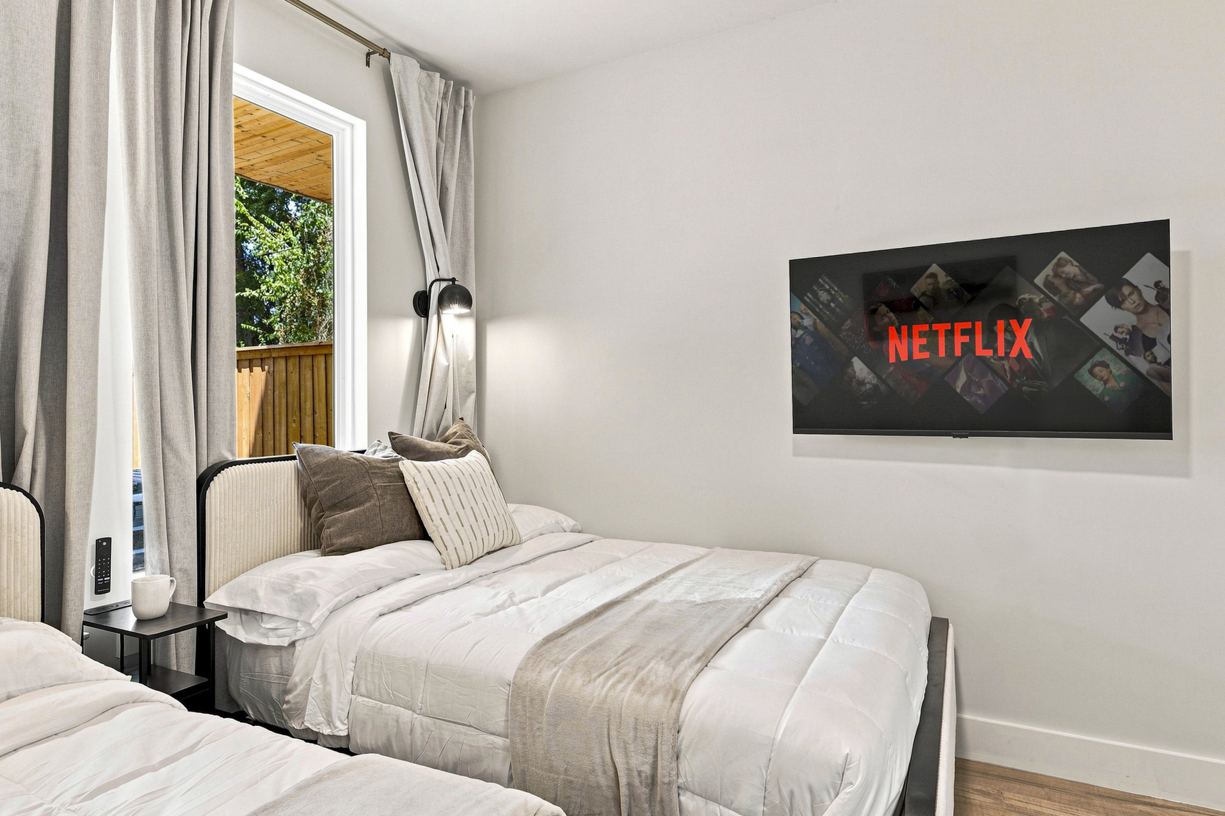 Discover a stylish retreat with streaming TV and outdoor views a perfect getaway!