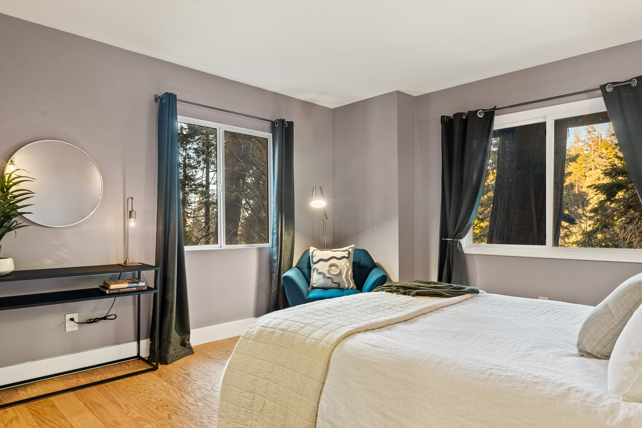 Bedroom 2: Another cozy nook for you to settle in and read a book in while enjoying the quiet neighborhood.