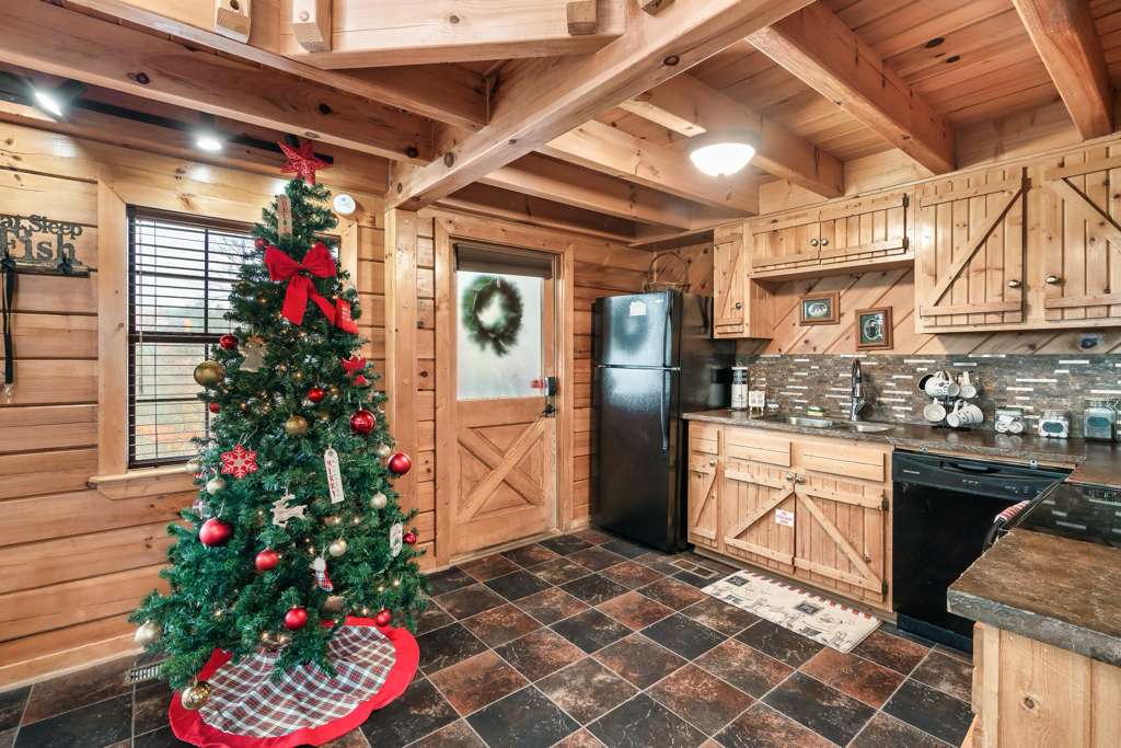 Cozy holiday vibes with our beautifully decorated Christmas tree