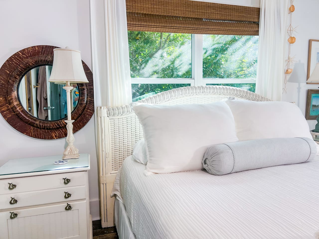 Master bedroom with queen bed