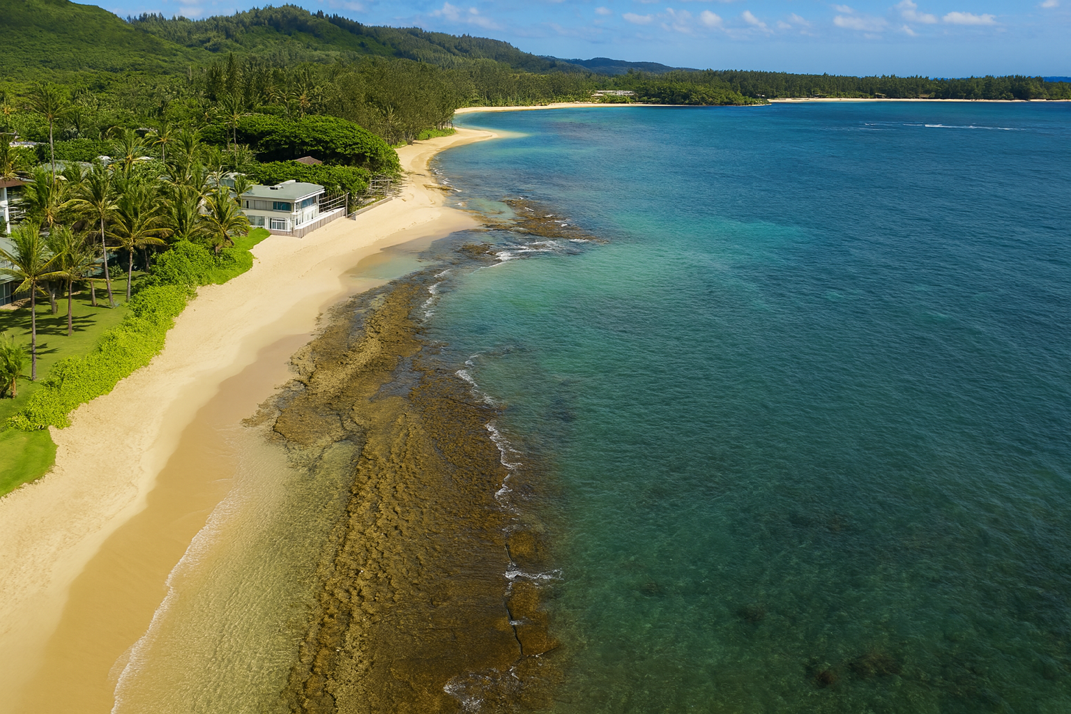 Miles of sandy beach