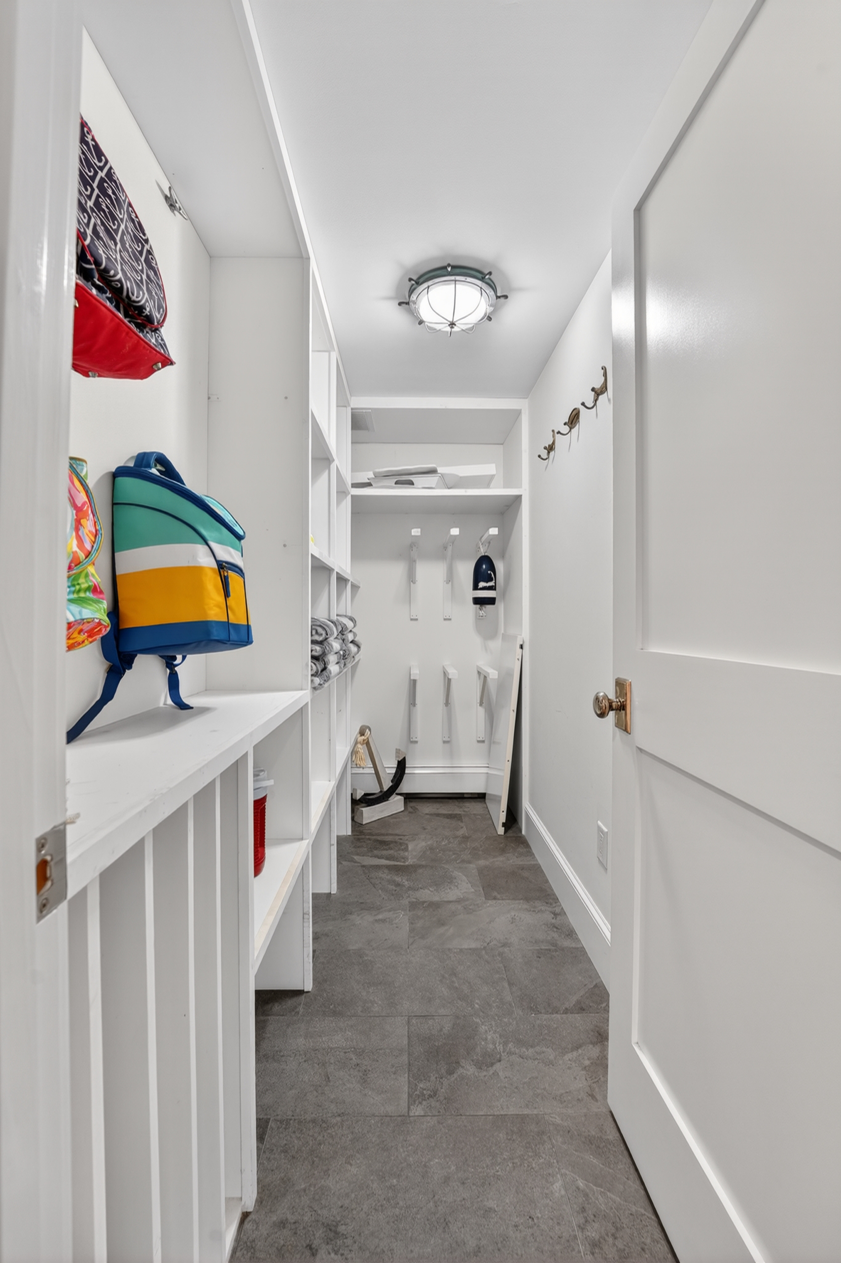 A storage closet to keep your things safe and organized!