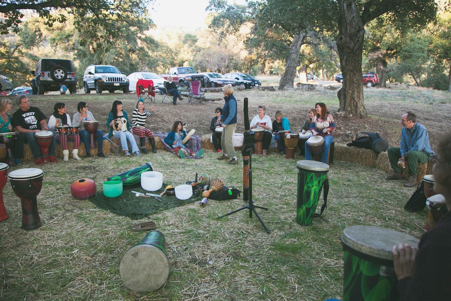 Open space for activities and ample parking available