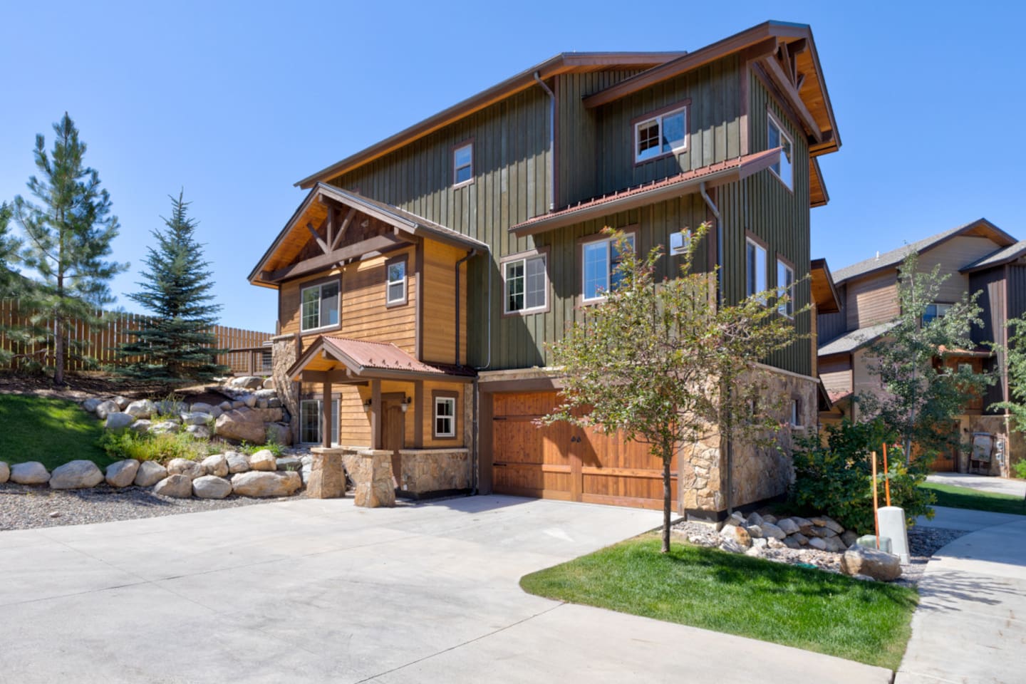 Exterior of Townhome with Garage