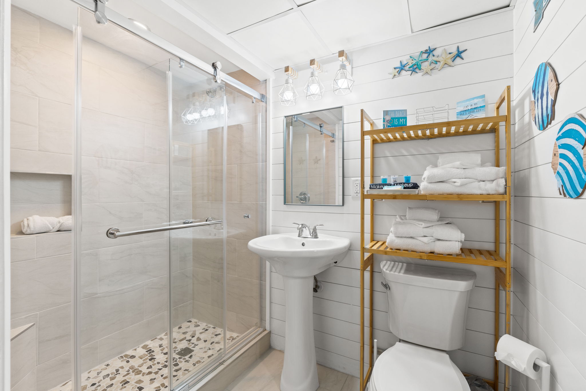 Newly Renovated Bathroom with Shower