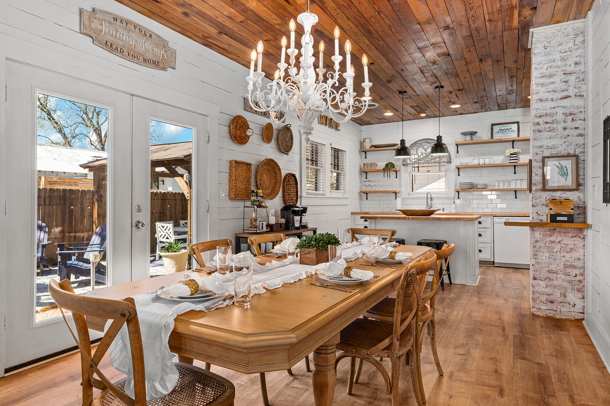 Gather, dine and make memories - this dining space features a large table for your group. Perfect for shared meals and great conversation.