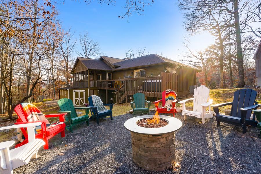 Adventure Haven fire pit Massanutten