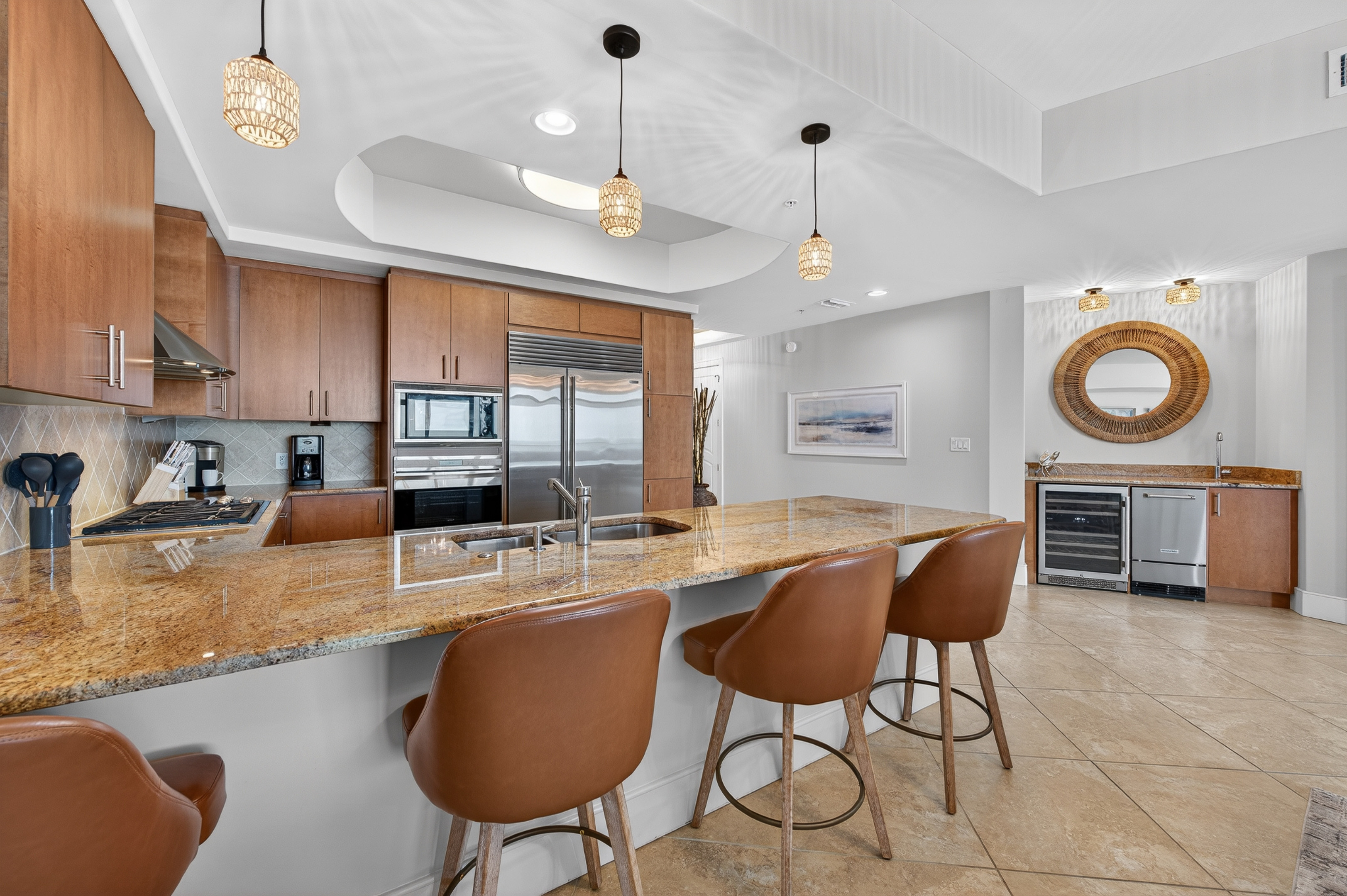 Kitchen and bar seating