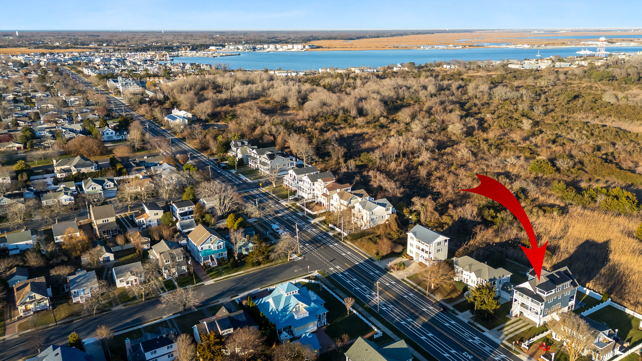 Aerial View Of Property Showing Close Proximity To Beach