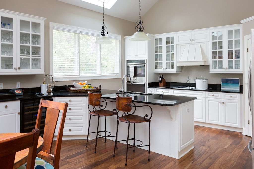 View of kitchen from the eat in area