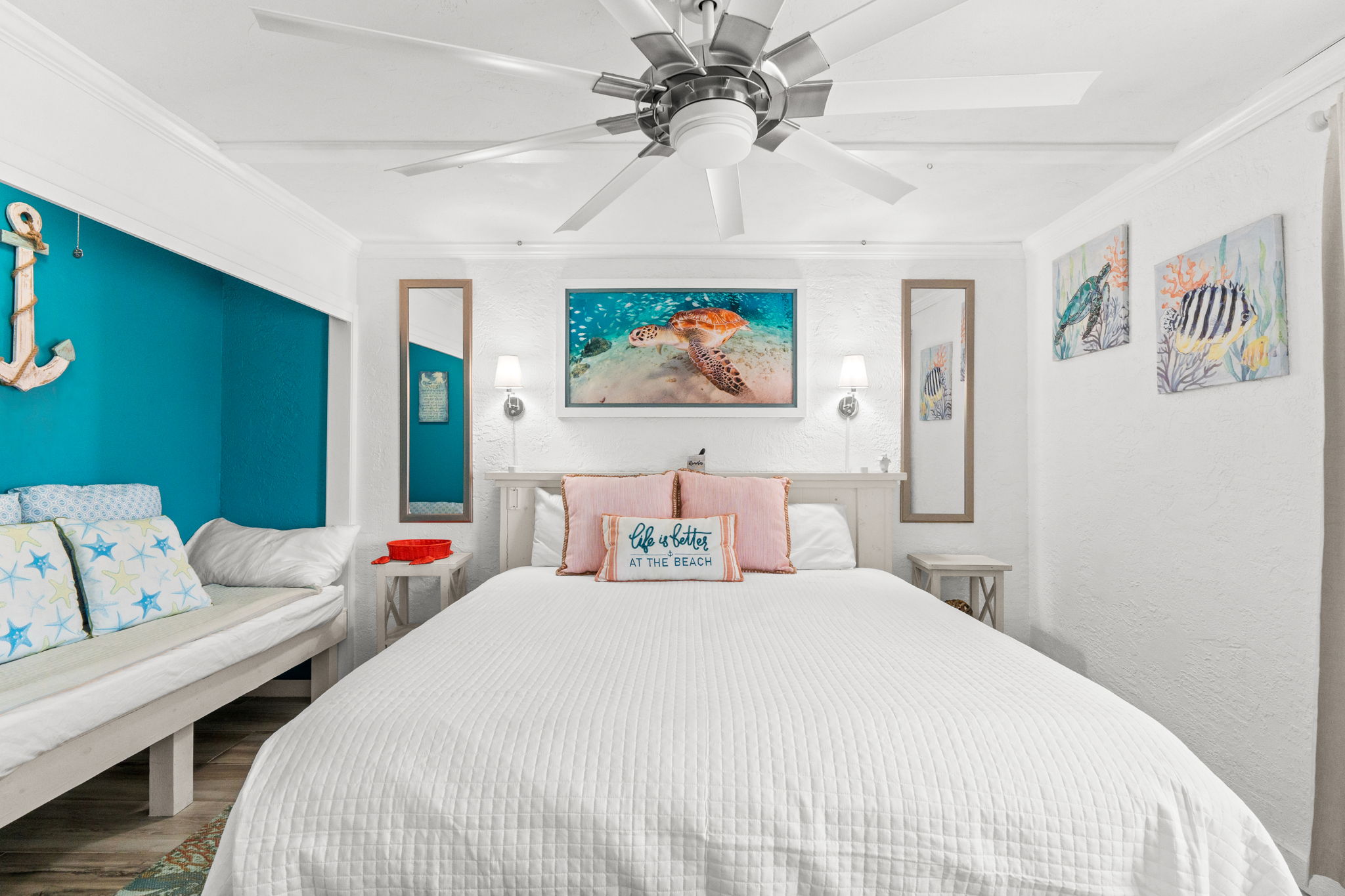 Bedroom 2 with King Bed and Twin Sleeping Area