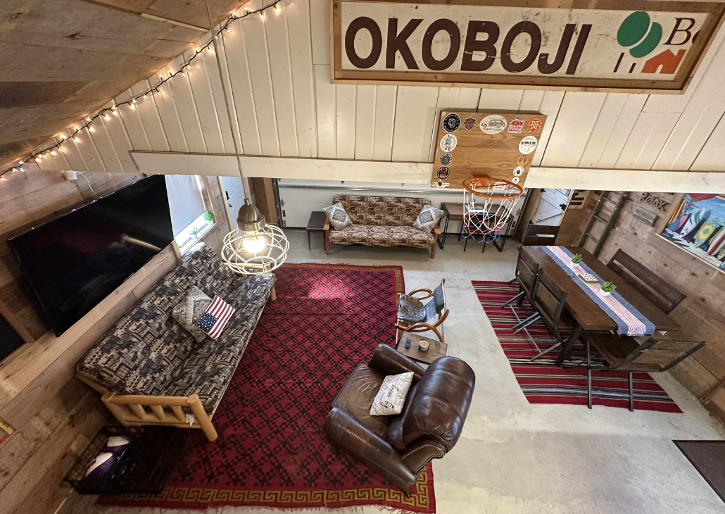 View from the loft area.