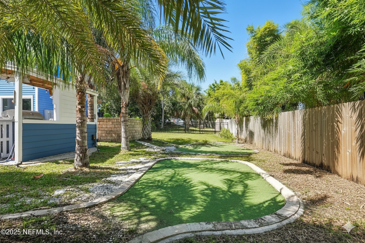 Putting Green in Backyard