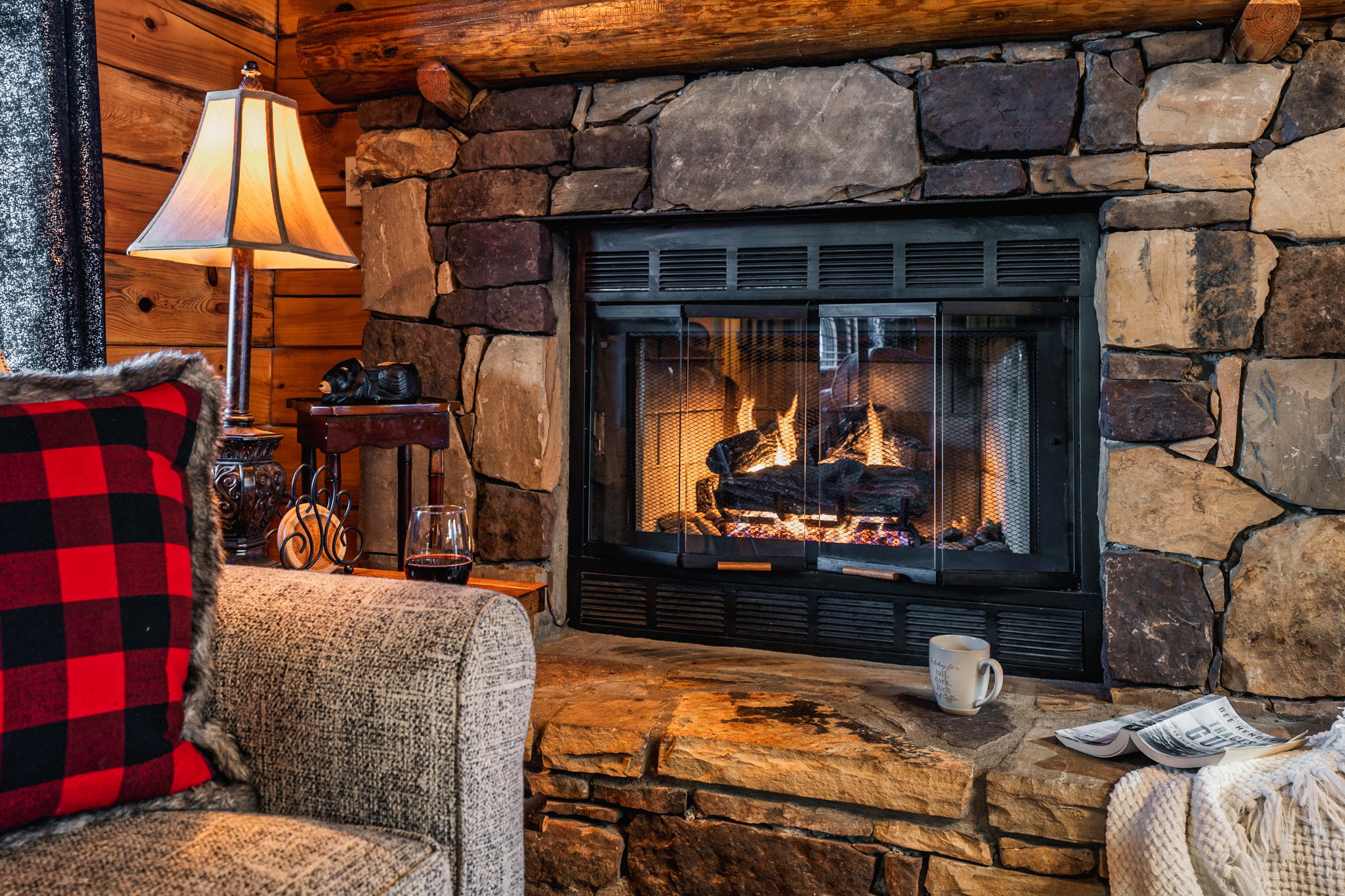 Nothing is better than having the fireplace on during the colder months