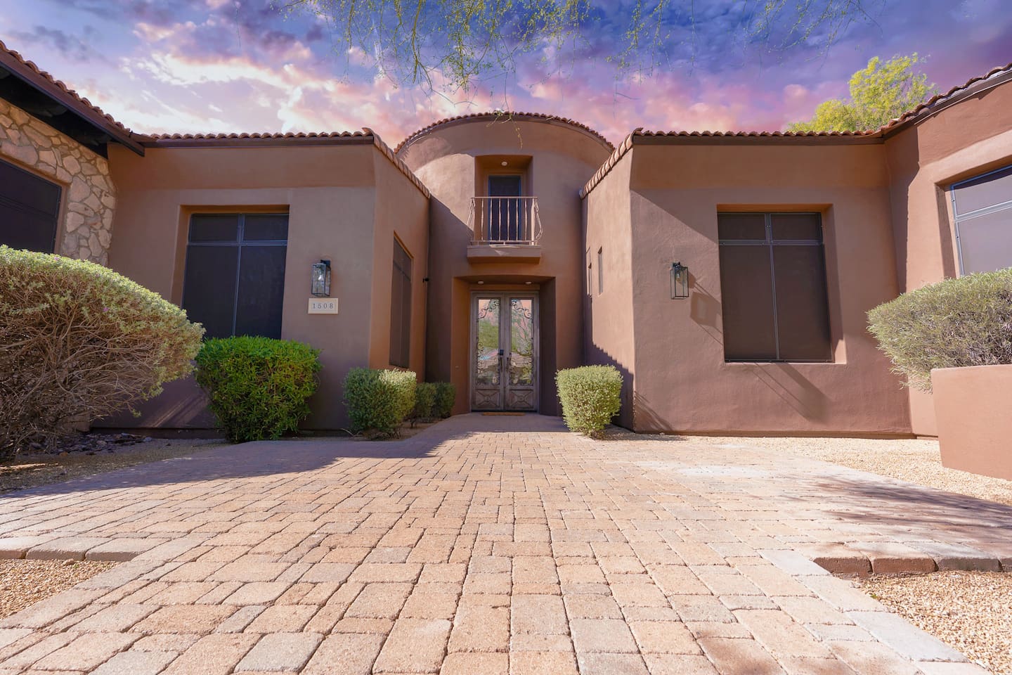 Entryway to residence, keyless entry is available.