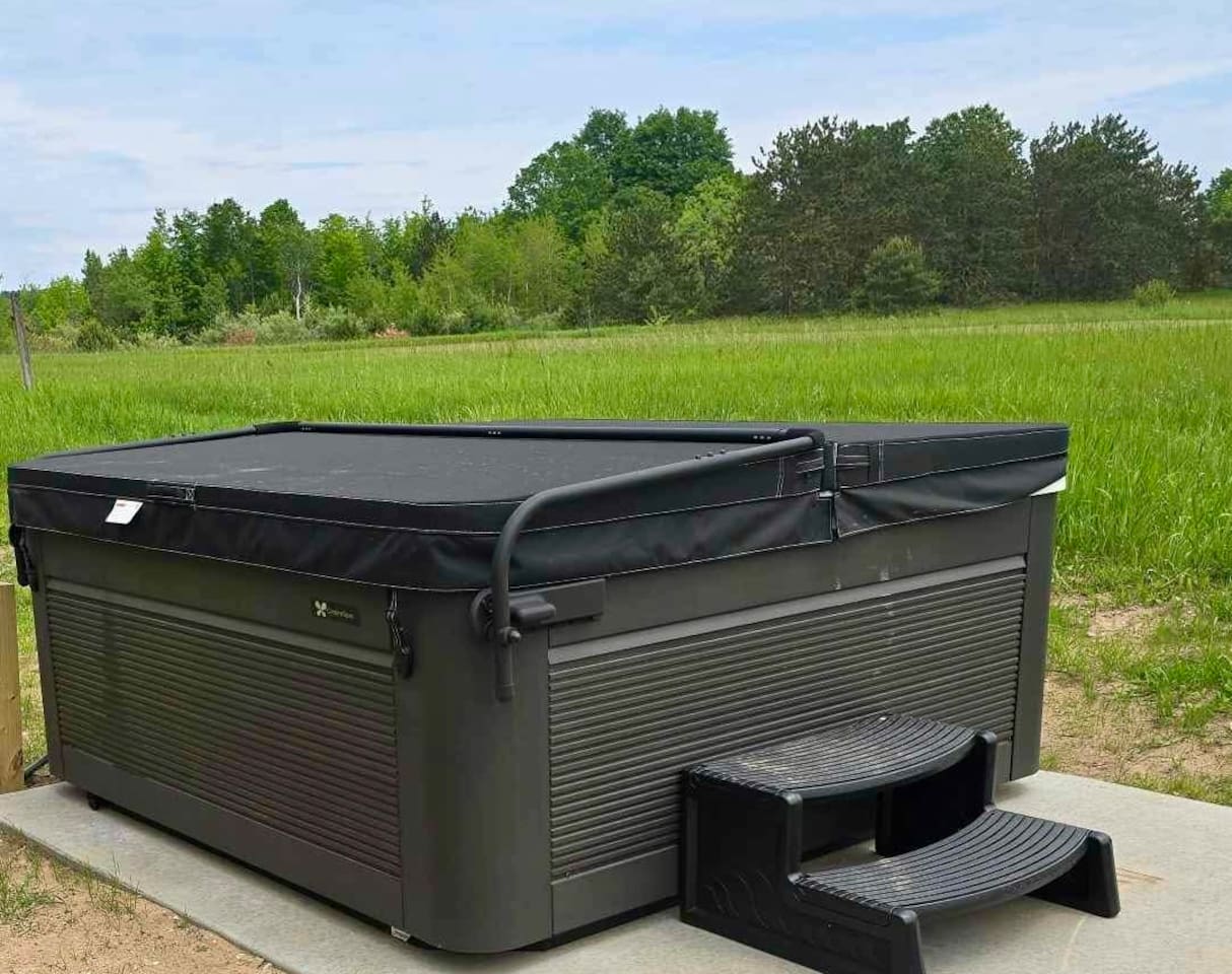 1 of 2 hot tubs on-site
