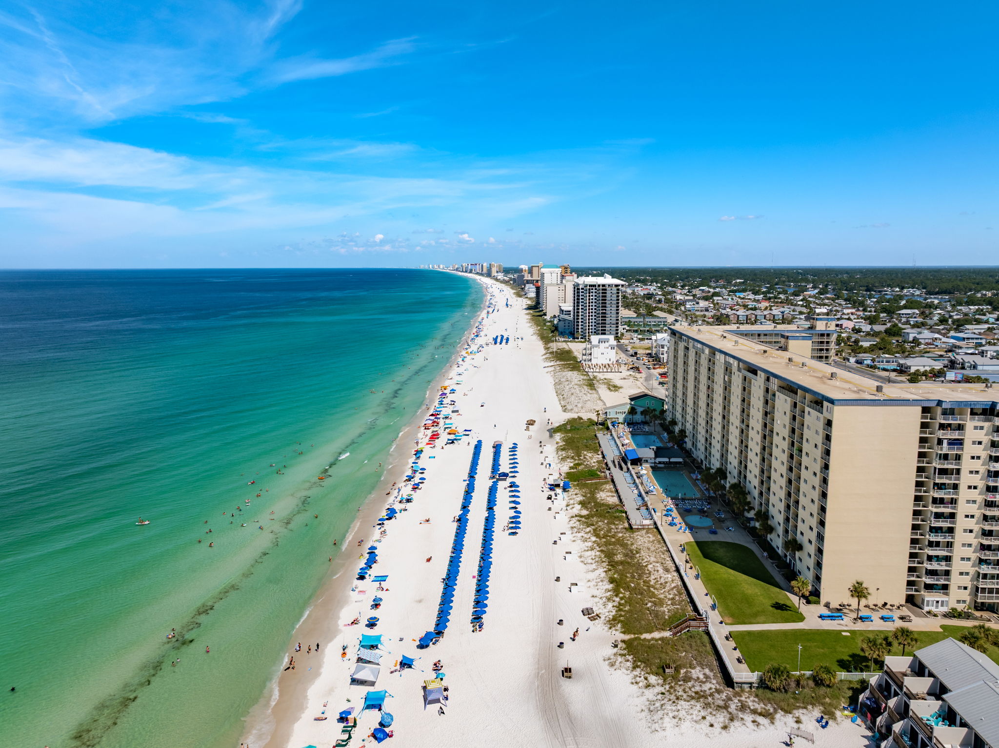 Over 500 ft of direct beach access to the gulf of Americas best sandy beach
