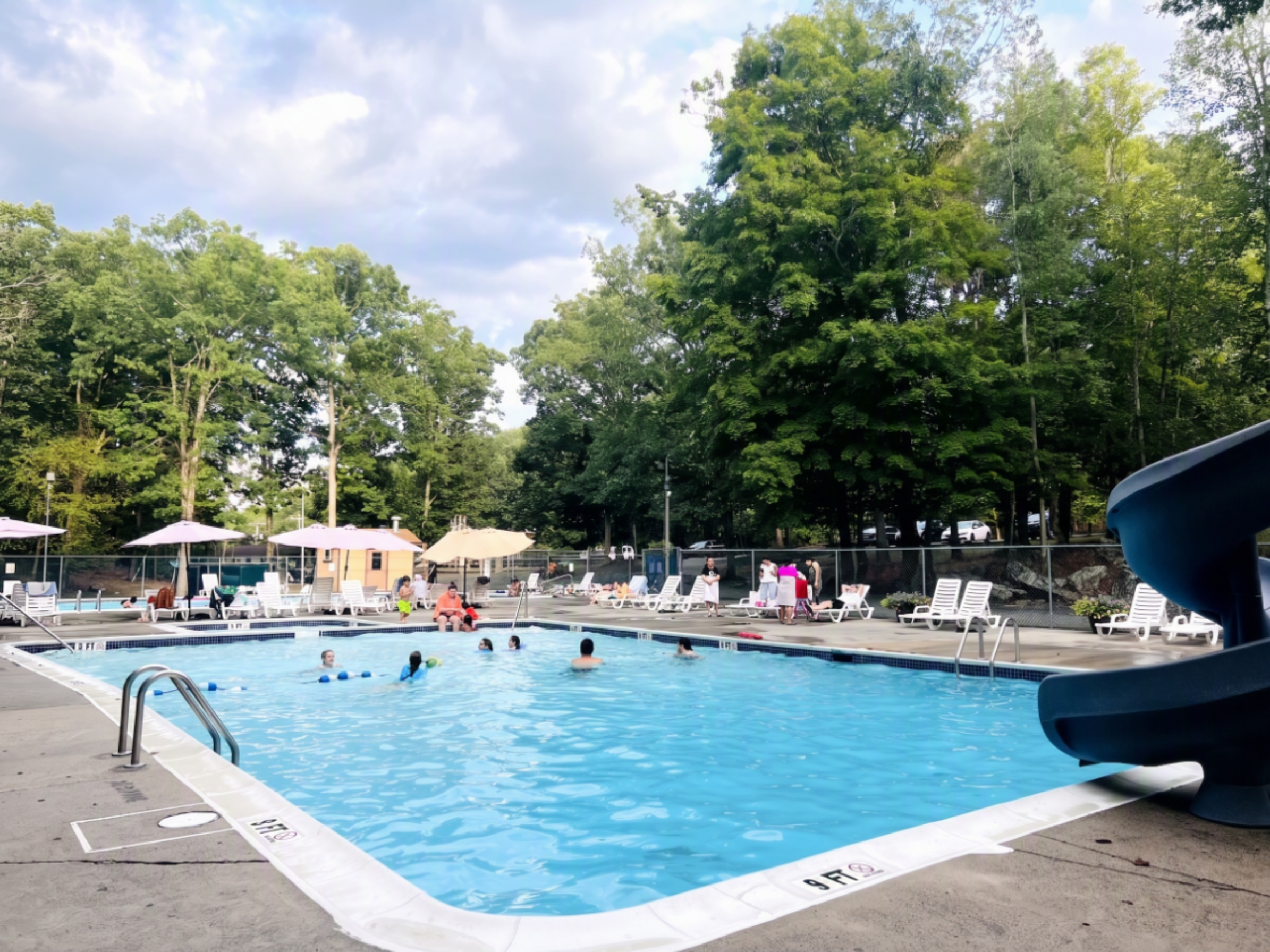 One of two community pools (Second is in the background). There is a kiddie paddling pool attached to this one