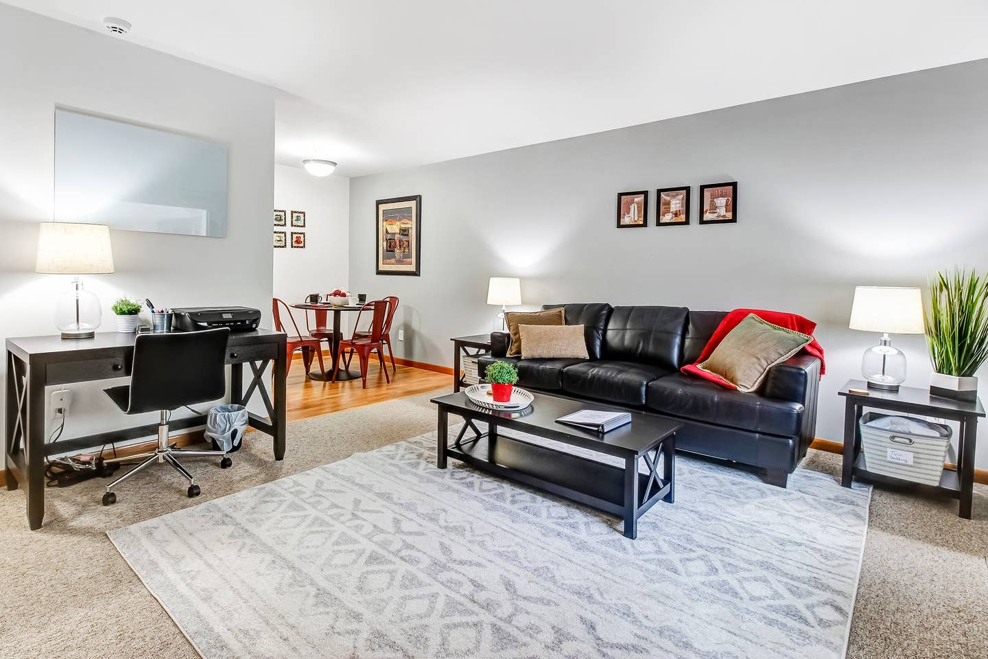 Enjoy ample space to work, play, or relax