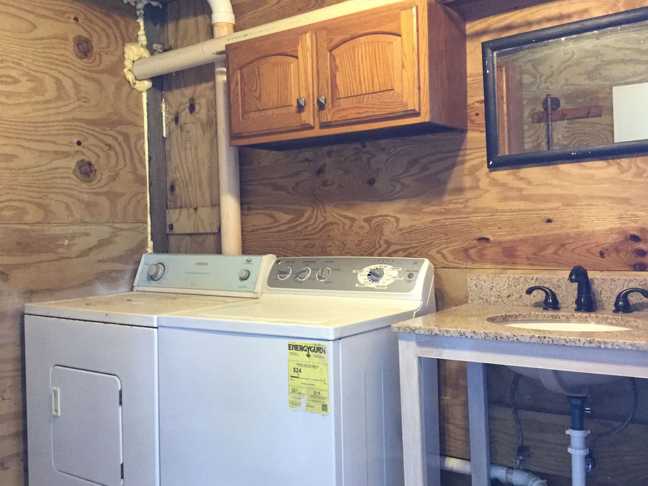 Pack light, you have your own washer and dryer!