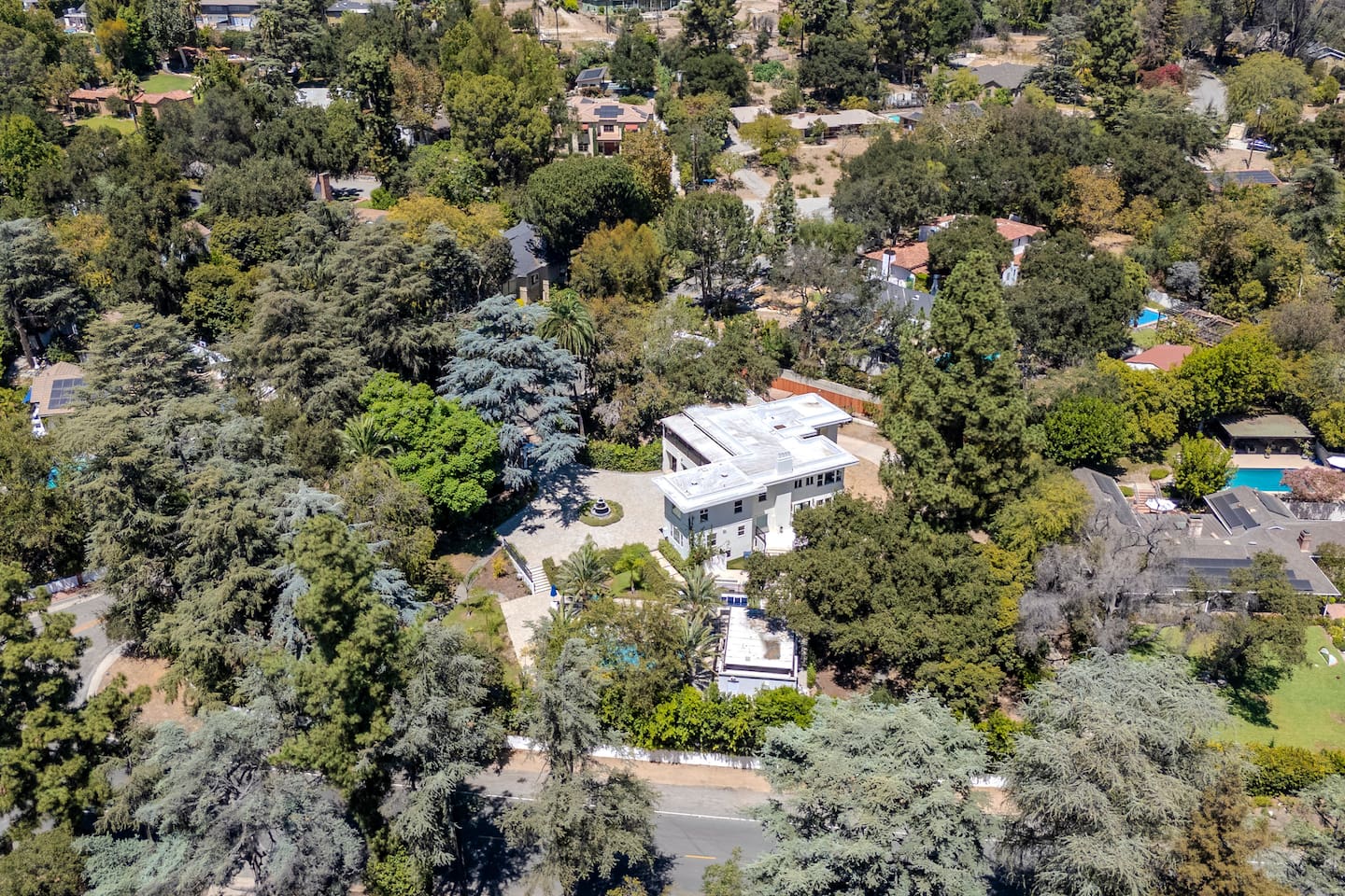 Bird’s-Eye View of the Home and Outdoor Spaces
