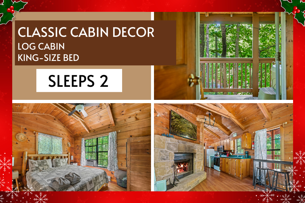 Classic log cabin design with modern touches — made for peaceful getaways.