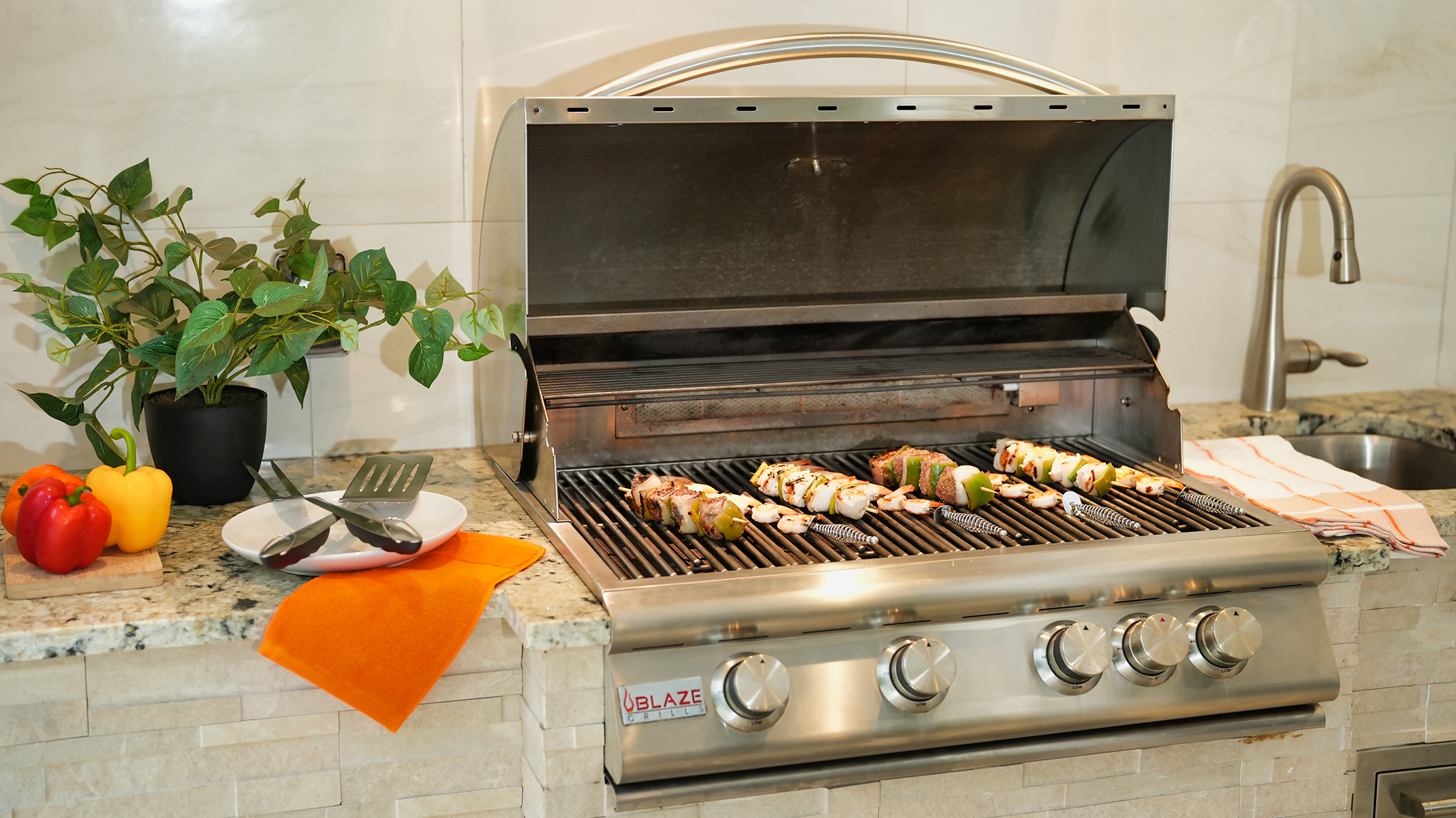 Grillmaster's dream: top-of-the-line Blaze commercial gas grill