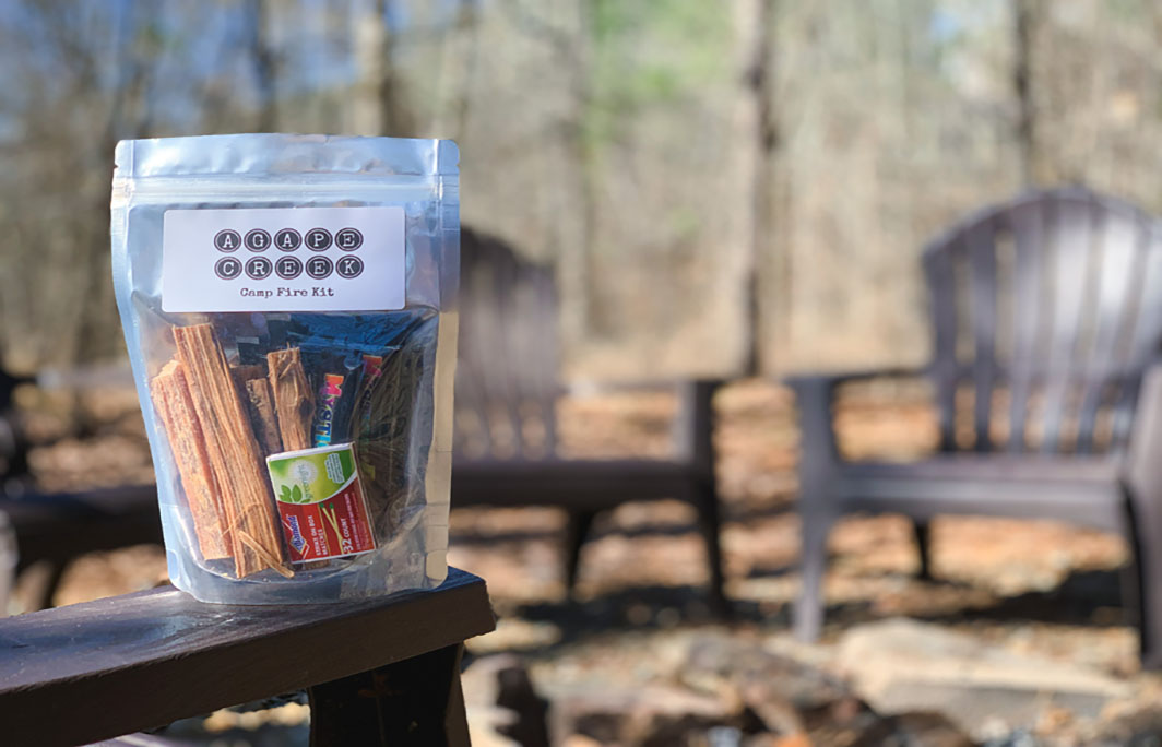 Camp fire kits provided for our guest!