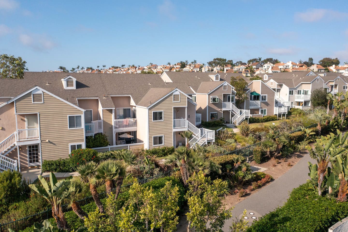 Home is located near beautiful walkway into town