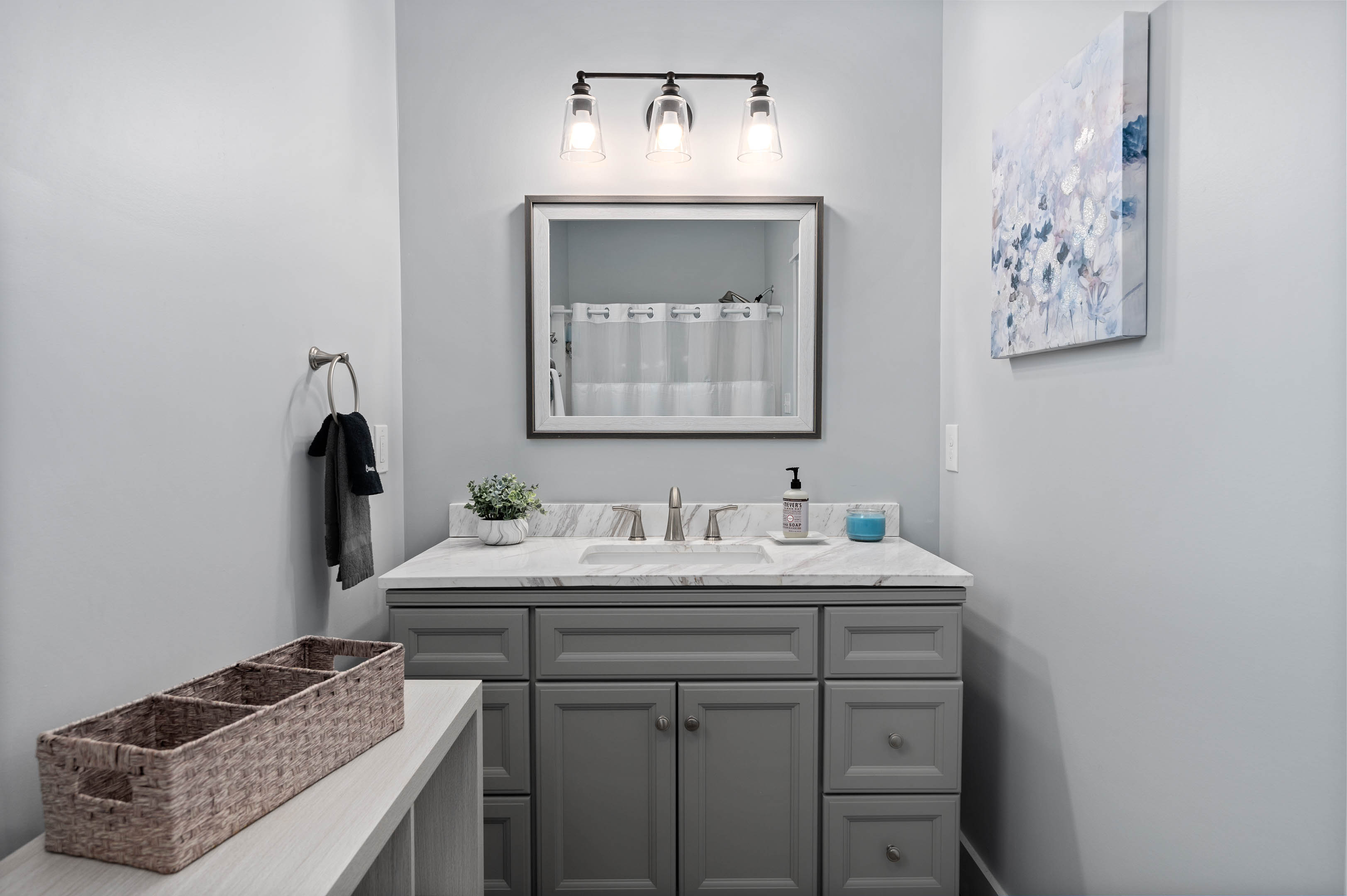 Master bathroom vanity