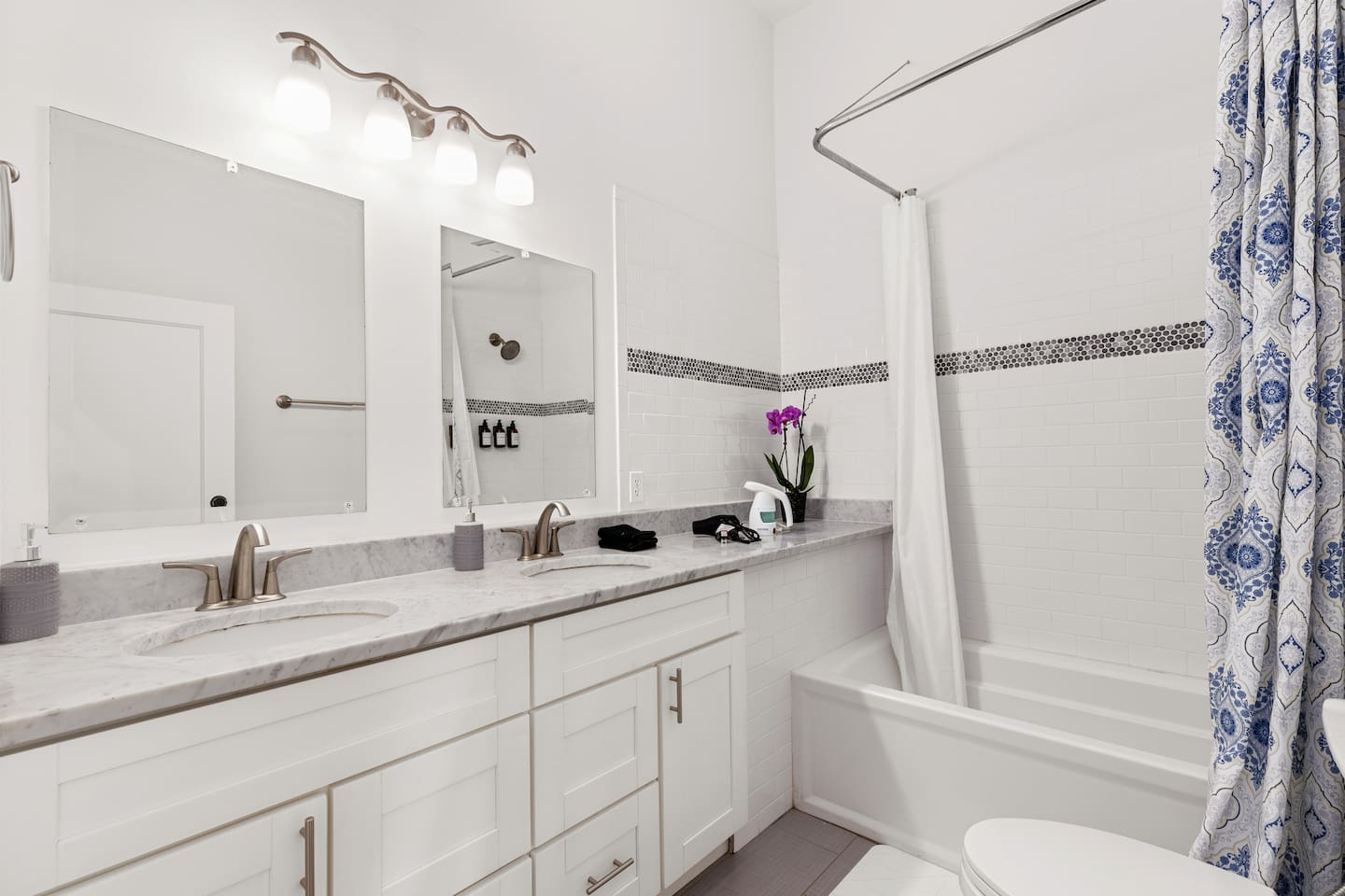 Freshen up in our sparkling clean bathrooms, equipped with all the essentials for a refreshing start to your day.