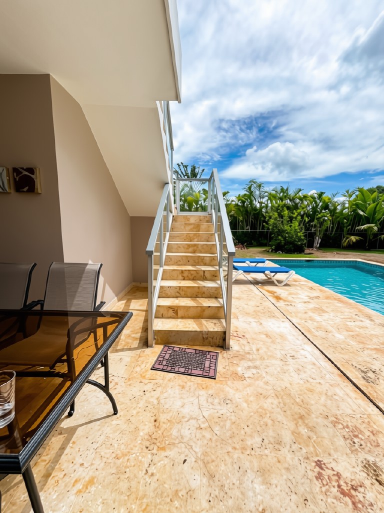 Steps to roof top terrace