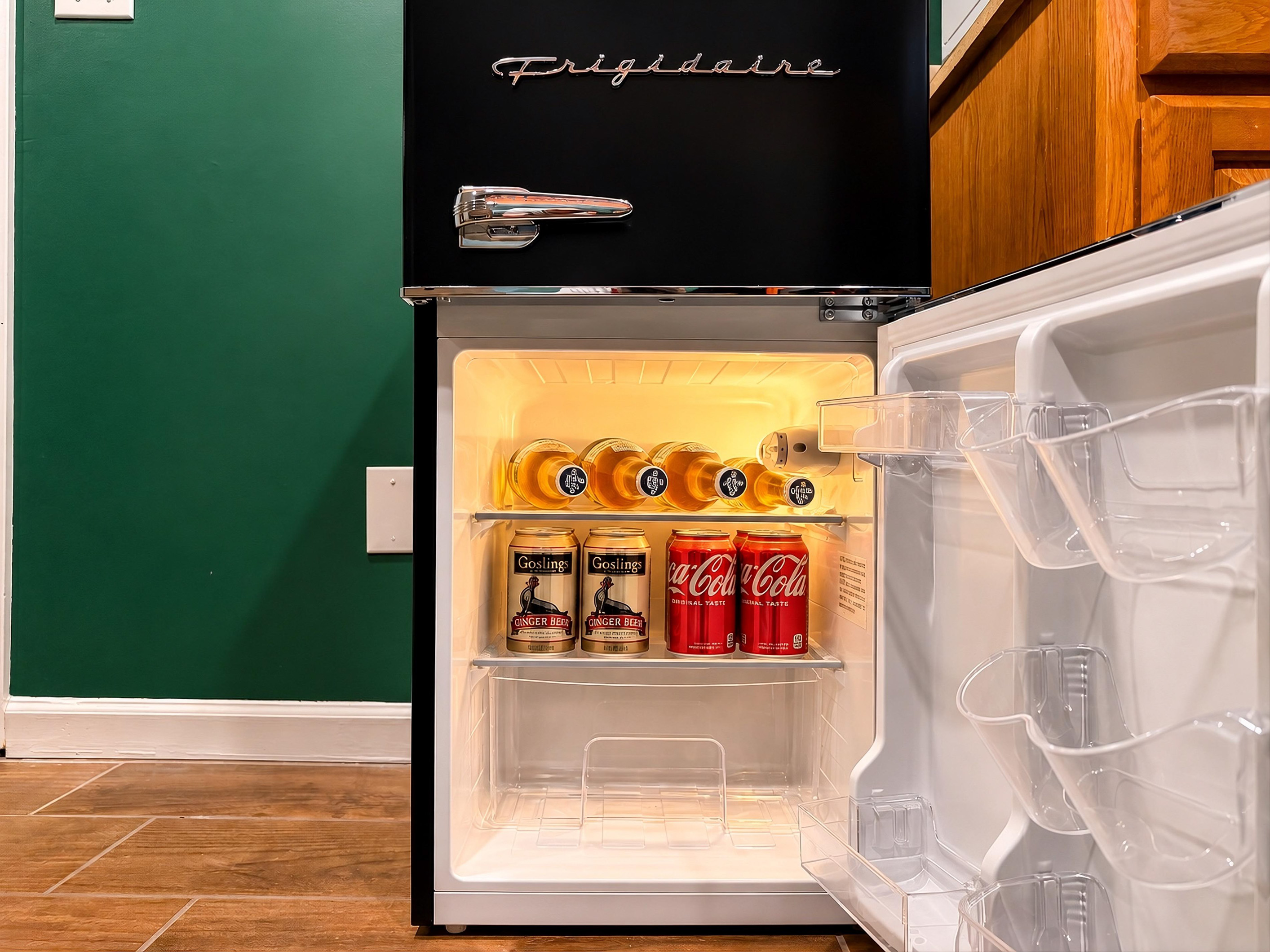 Mini-fridge in the game room!