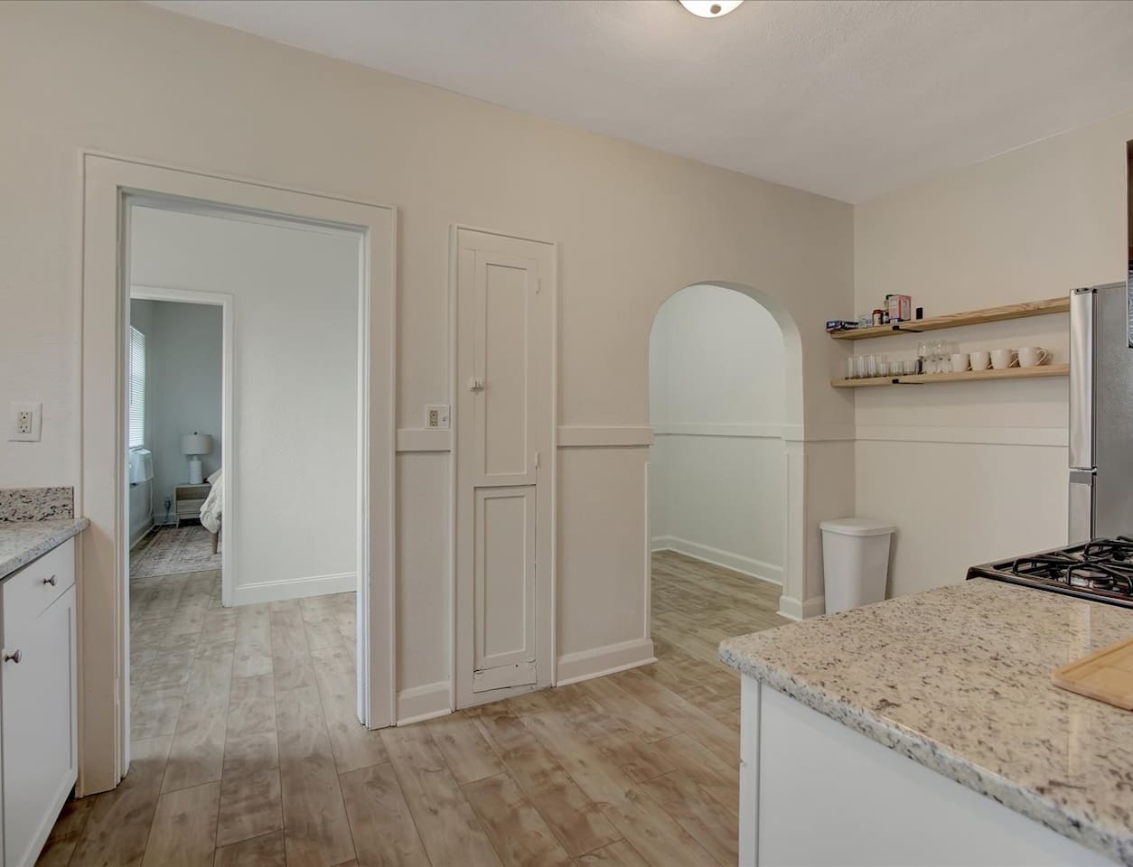 kitchen to laundry area