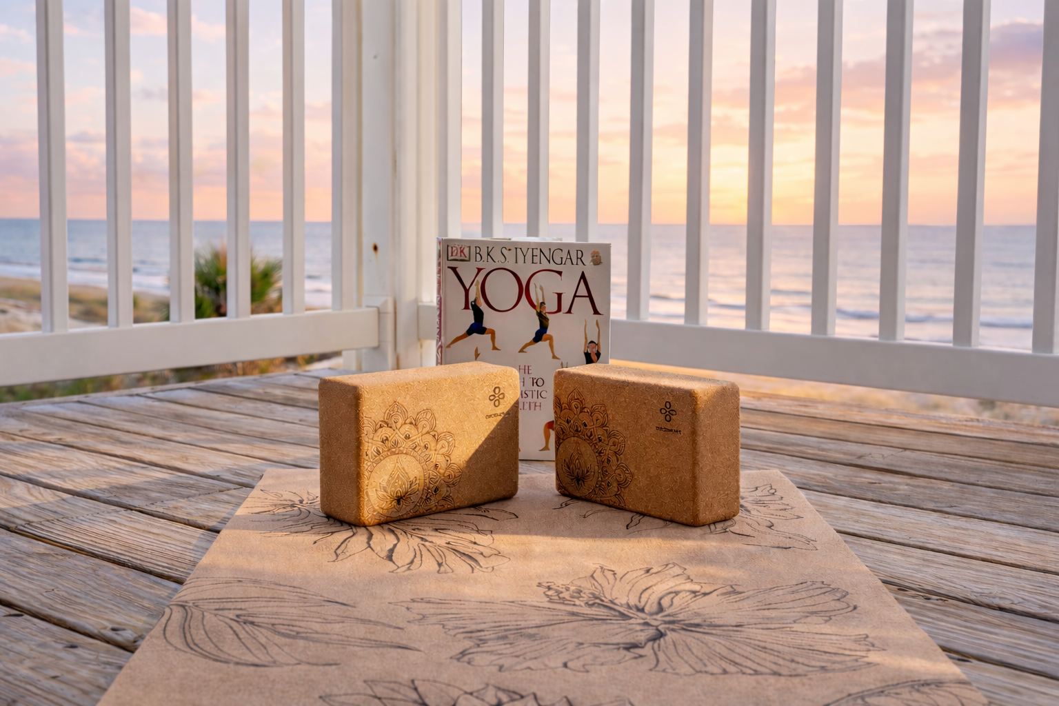 Early mornings by the ocean invite stillness, whether greeting the sunrise with a few stretches or a quiet moment by the ocean