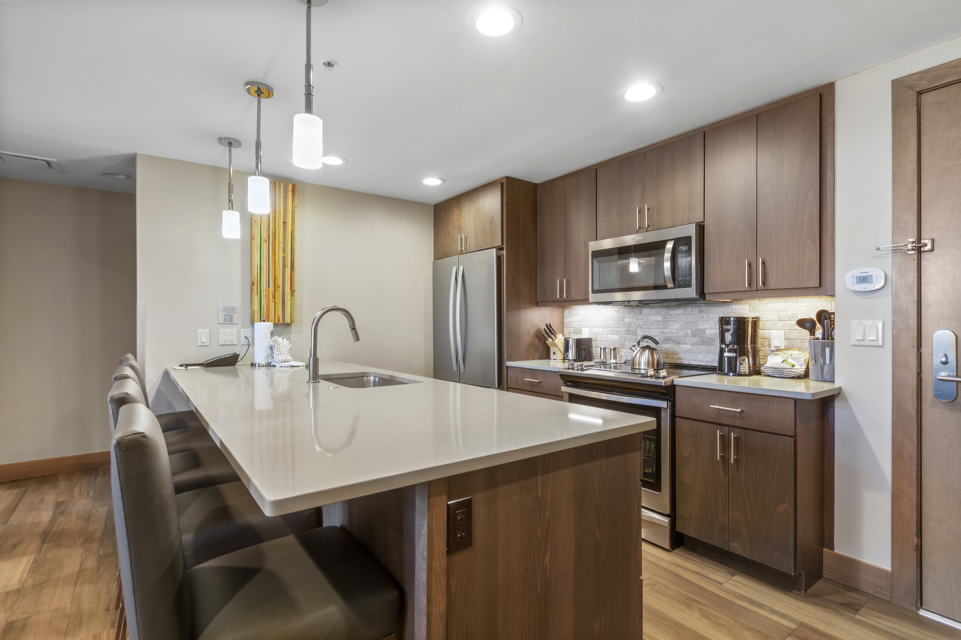 Kitchen with additional seating