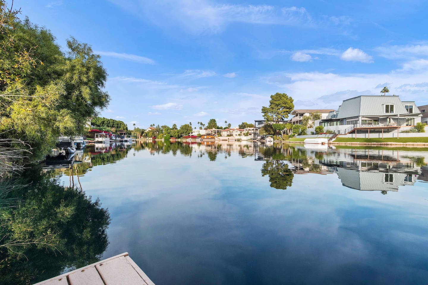 access and view the lake at the end of our street