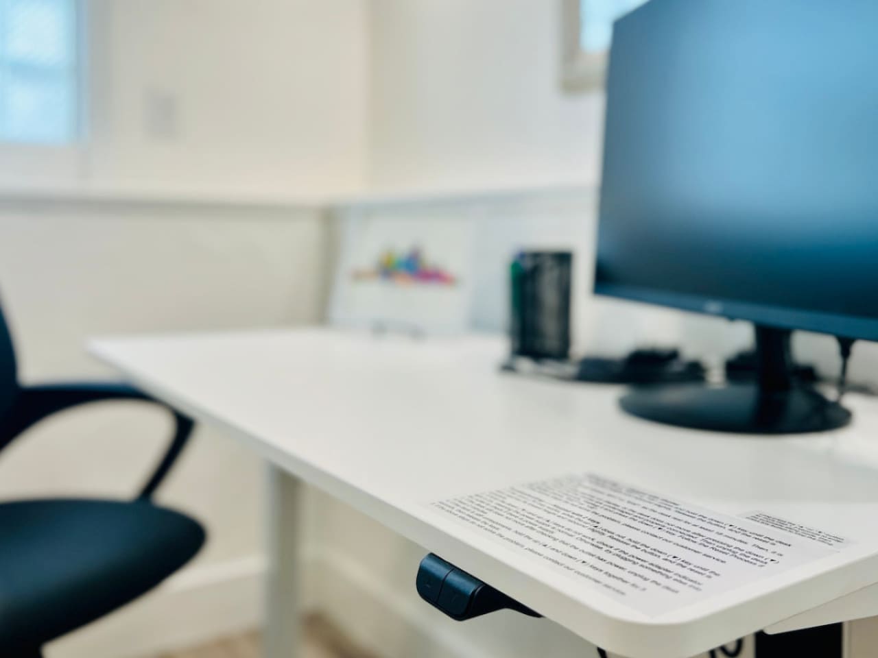 Dedicated working space.