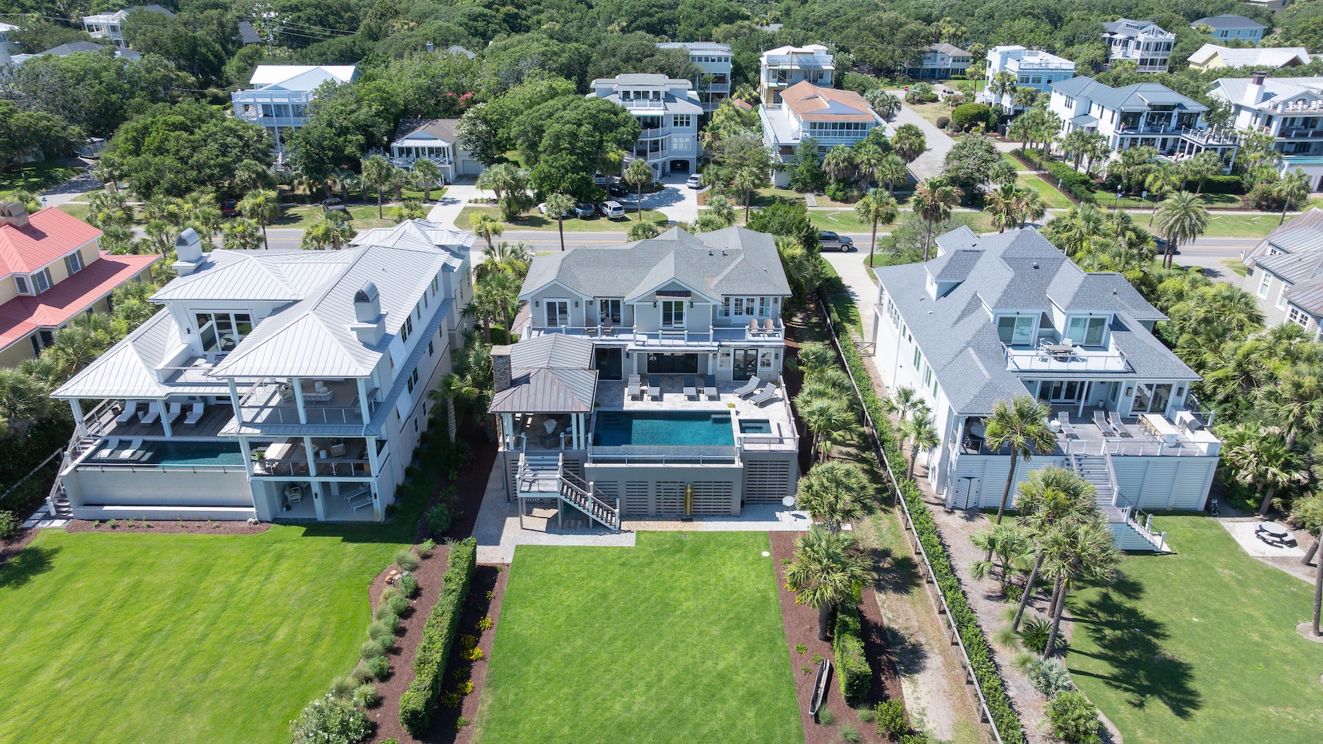 Aerial View | Beach Shelter | 3708 Palm Blvd | Isle of Palms, SC | IOP Escapes