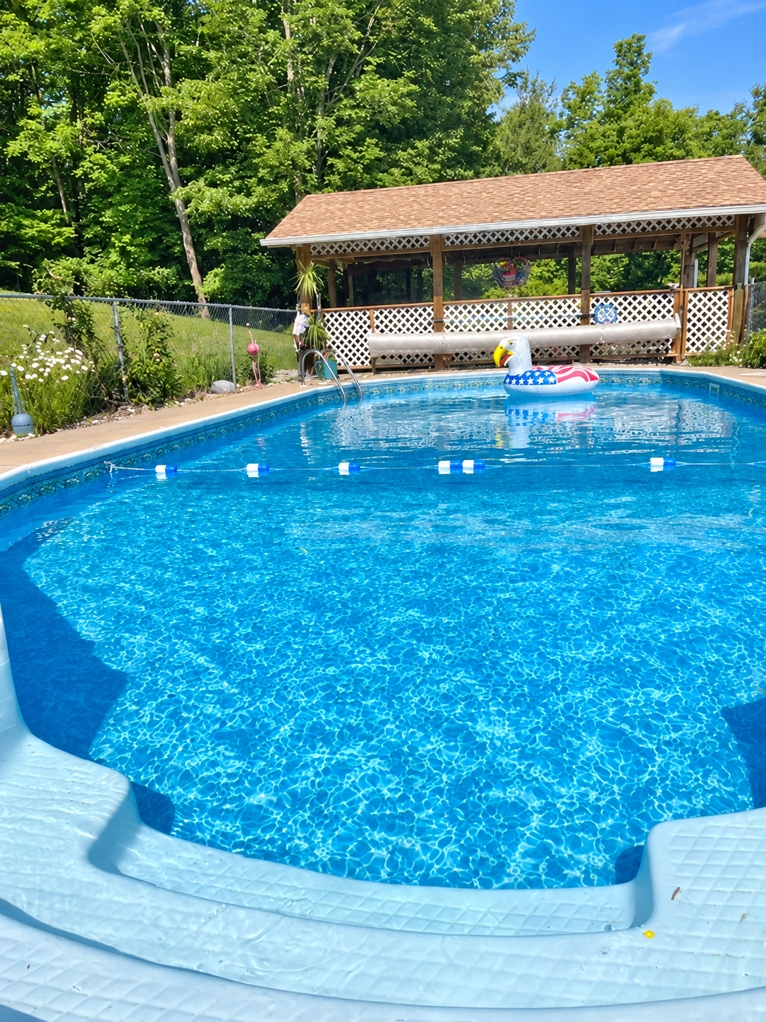 In-ground heated pool