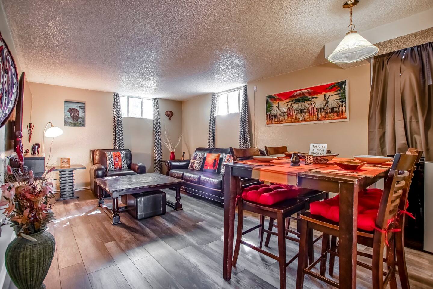 Living and dining area - “Comfortable Lounge for Long Stays”