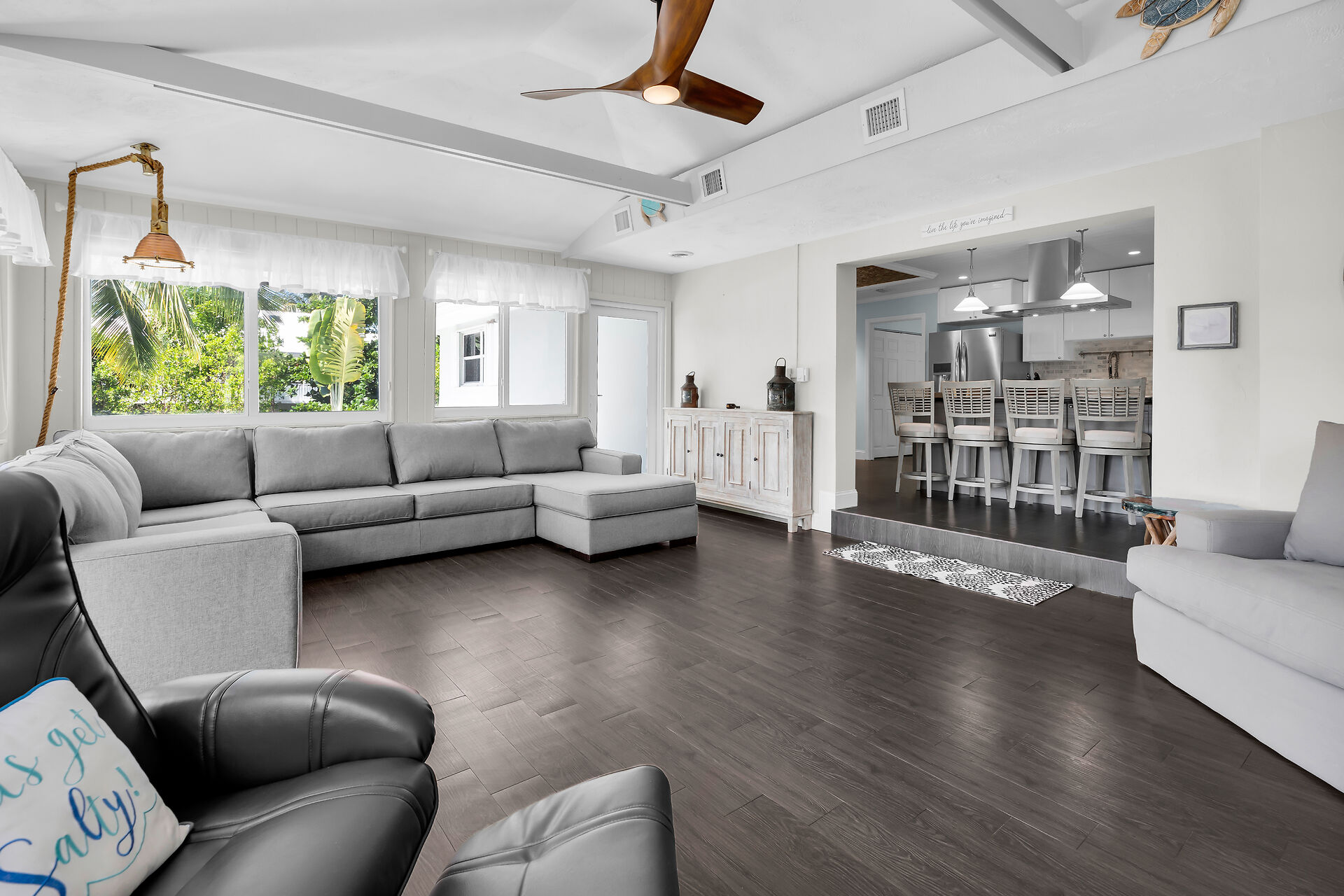 Living room with sleeper sofa