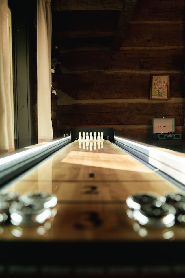 Shuffleboard fun - adding a touch of friendly competition to your stay.