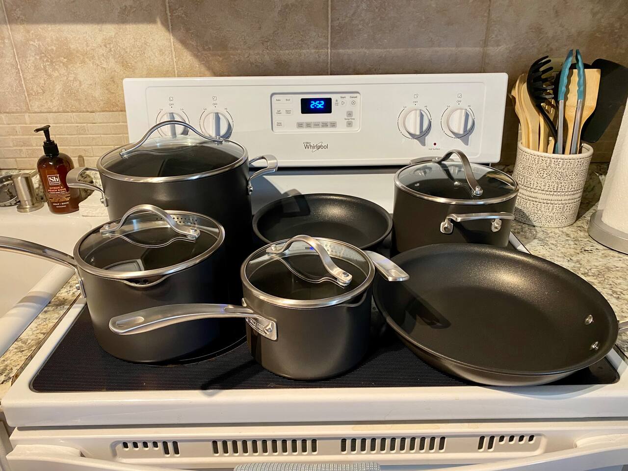 Fully stocked kitchen