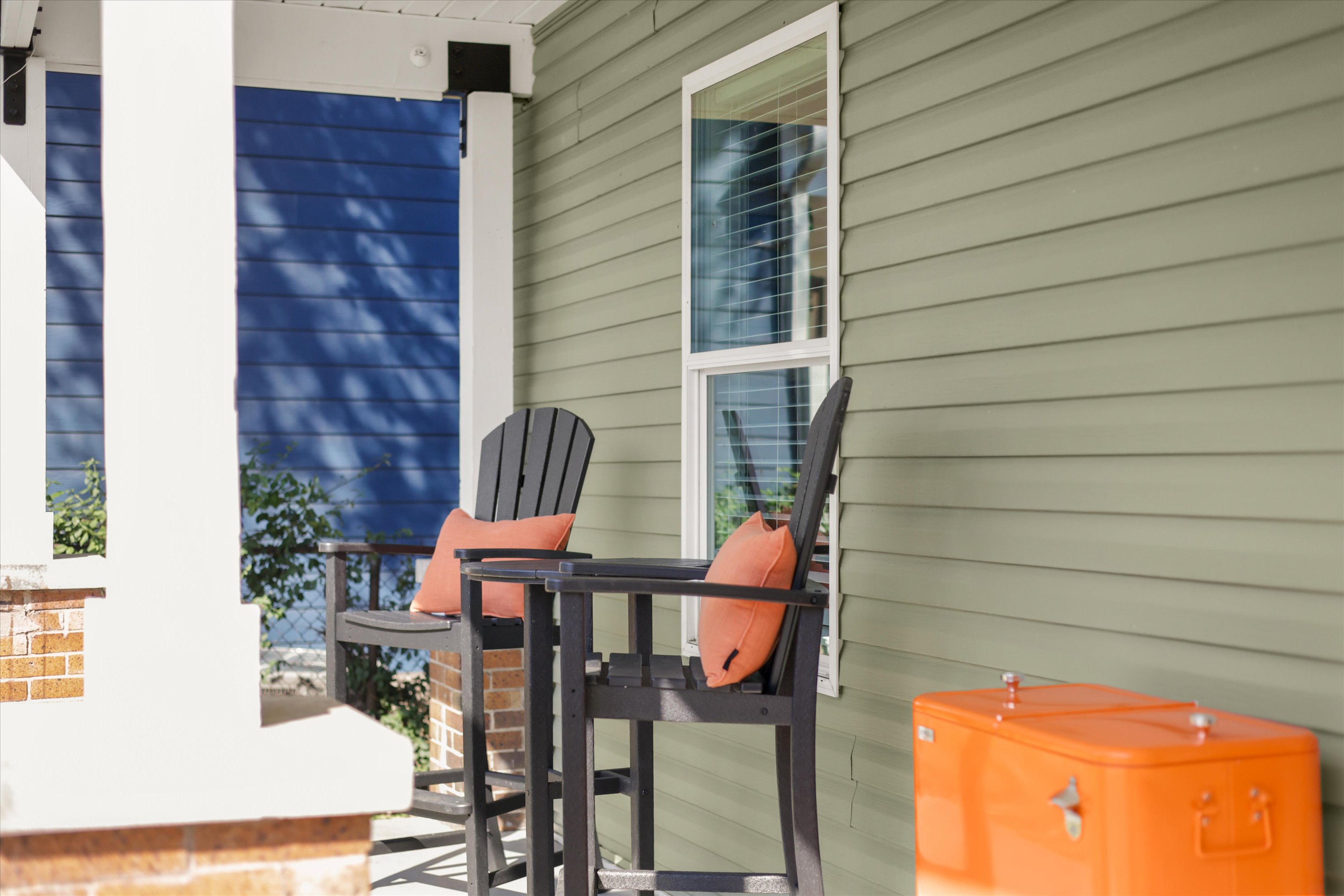 Grab your cold drink from the cooler and sit on the front porch.