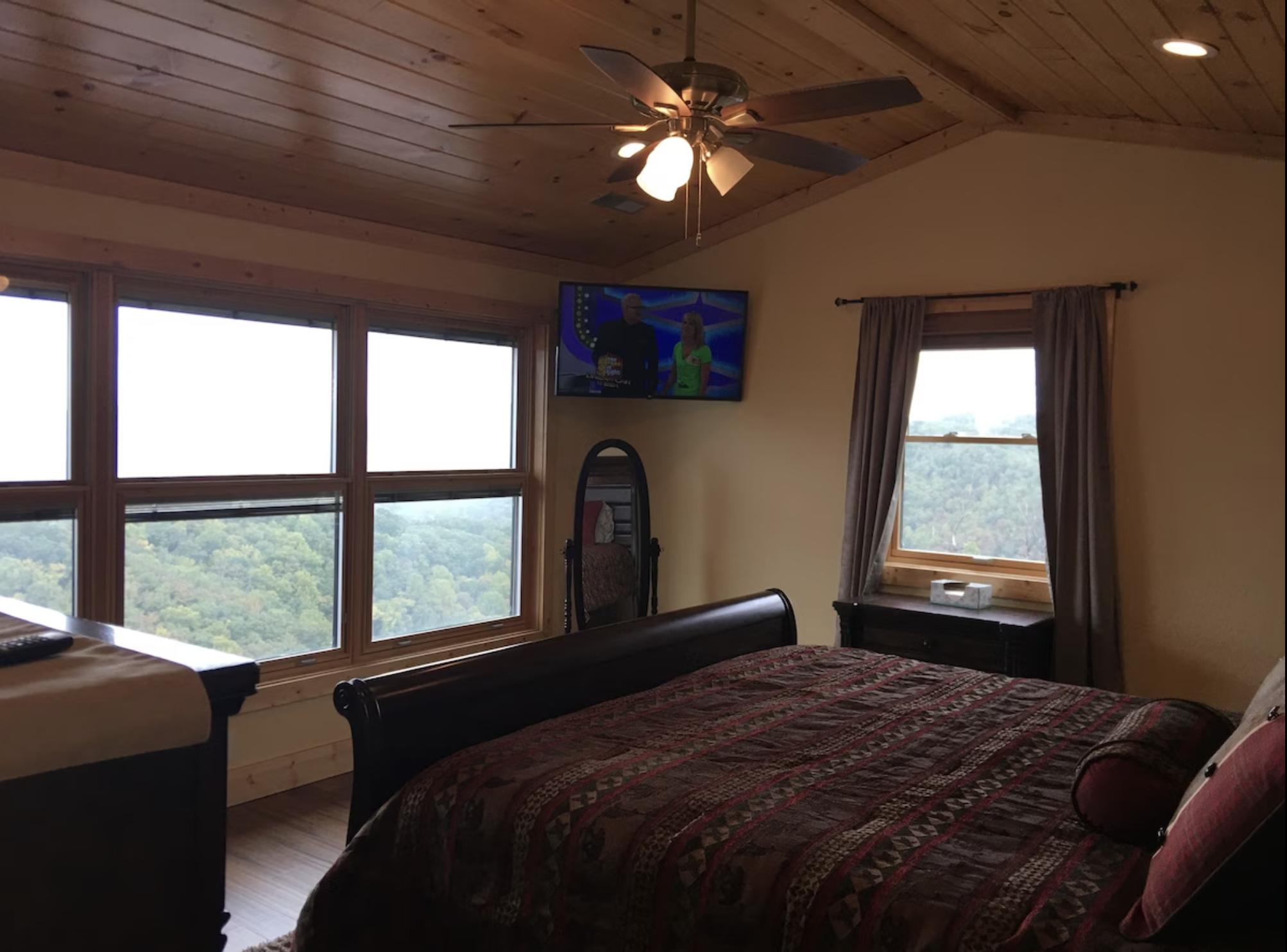 The views from the Big Bear room may be the best in the home!