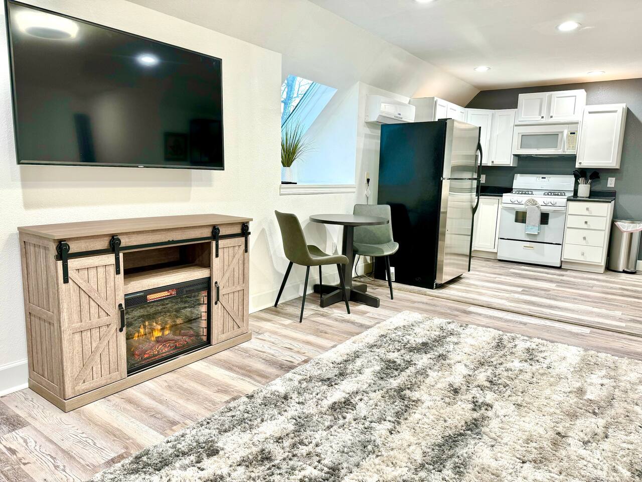 Open space living room and kitchen 