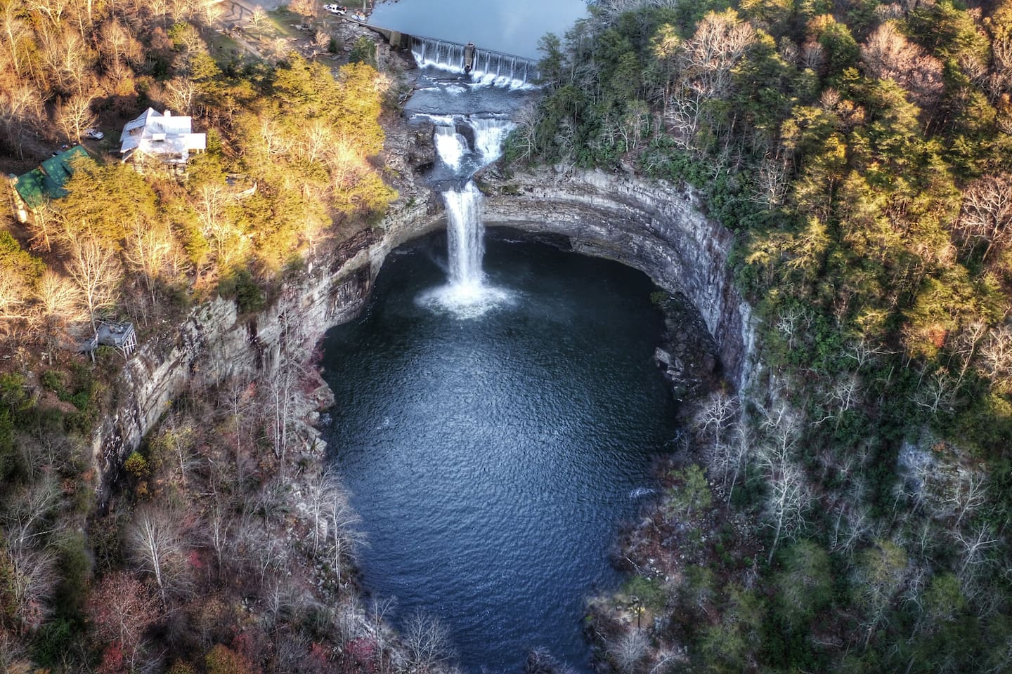 Desoto Falls ariel