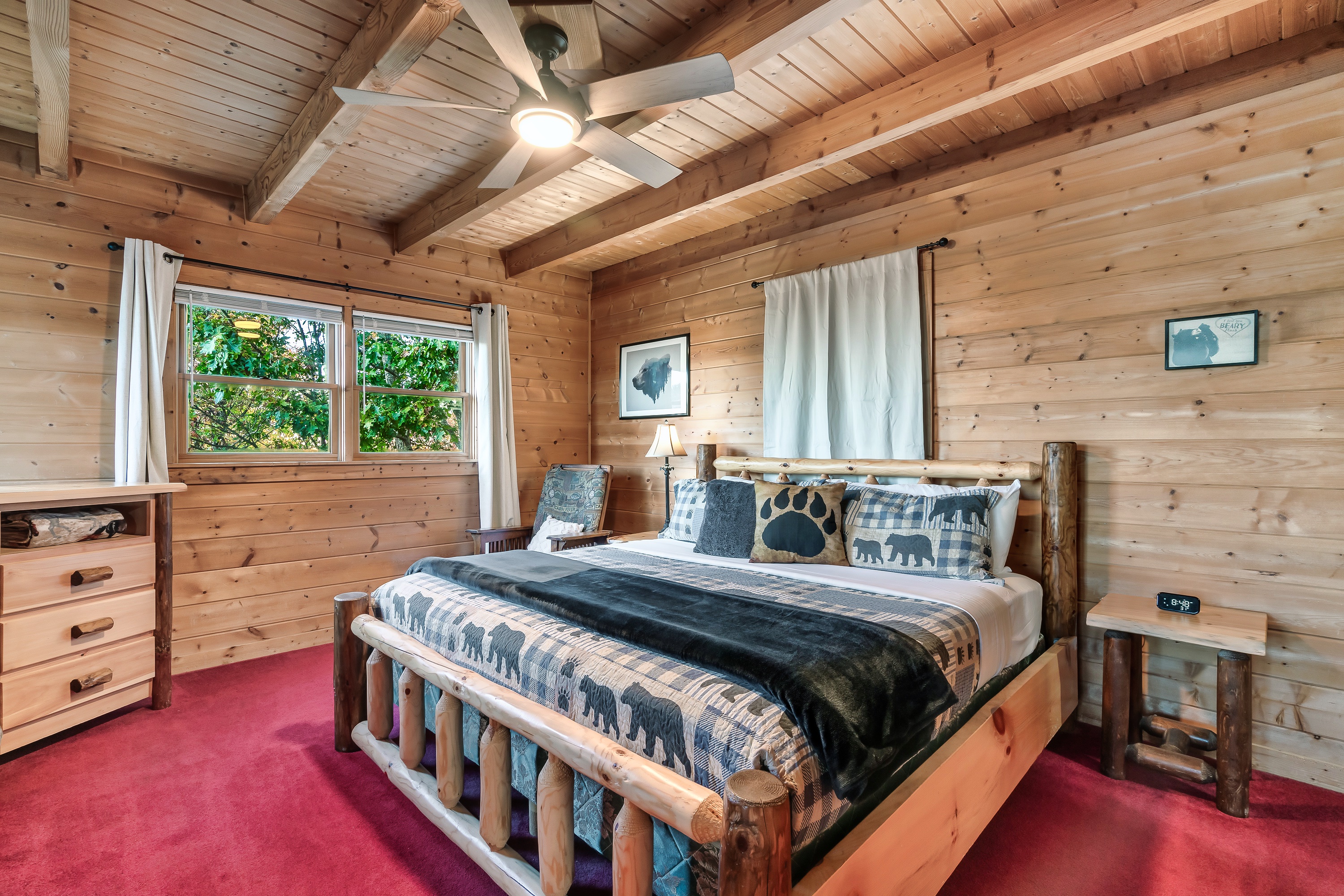 Loft king bed