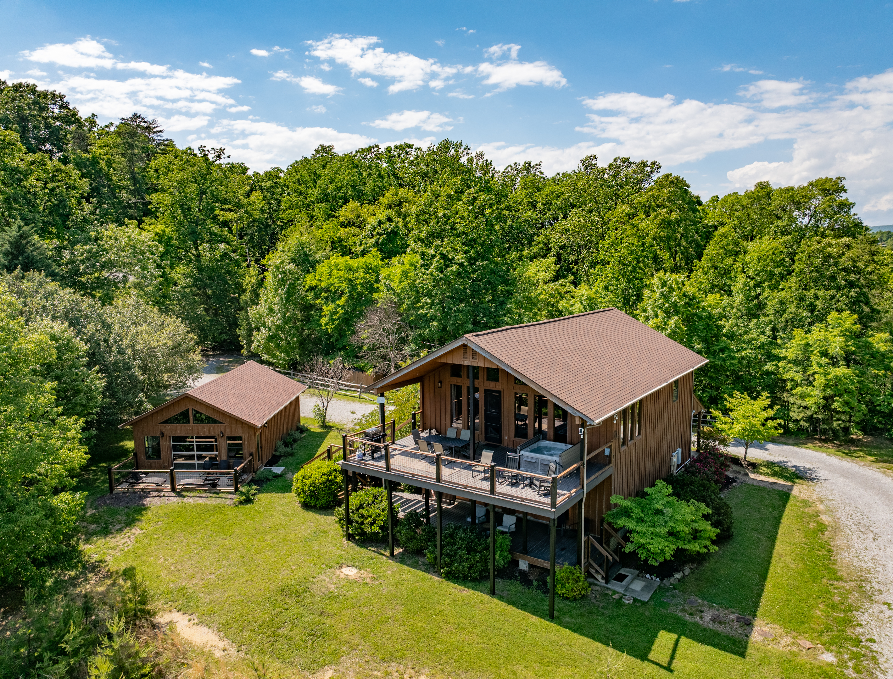 Aerial View of BearFoot Hills Retreat